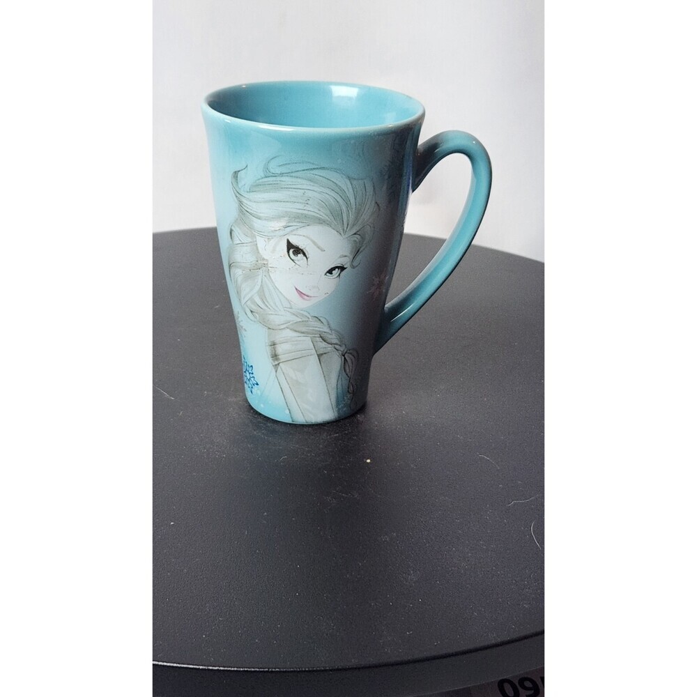 Disney Store Elsa Frozen Blue Sketch Mug 12 oz. 5 1/4"